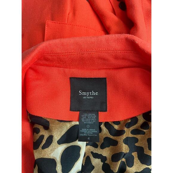 Smythe Poppy Linen Blazer - US Size 4 - Picture 5 of 5